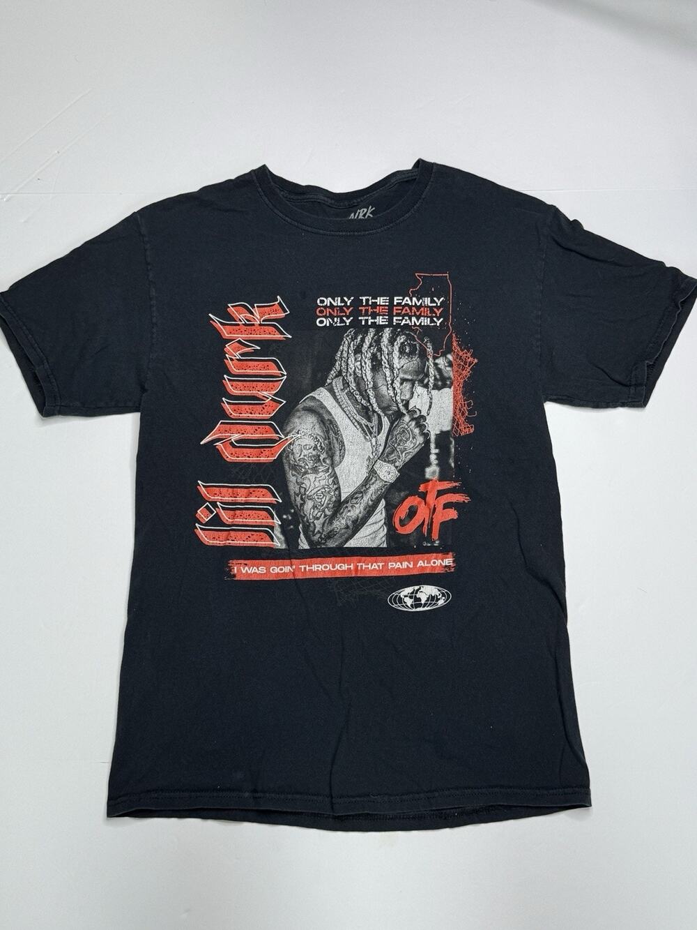 Lil Durk OTF T-Shirt Mens M Black Only The Family Rap Hip Hop Graphic
